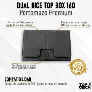 Portamazos Premium - Dual Dice 160 color Negro