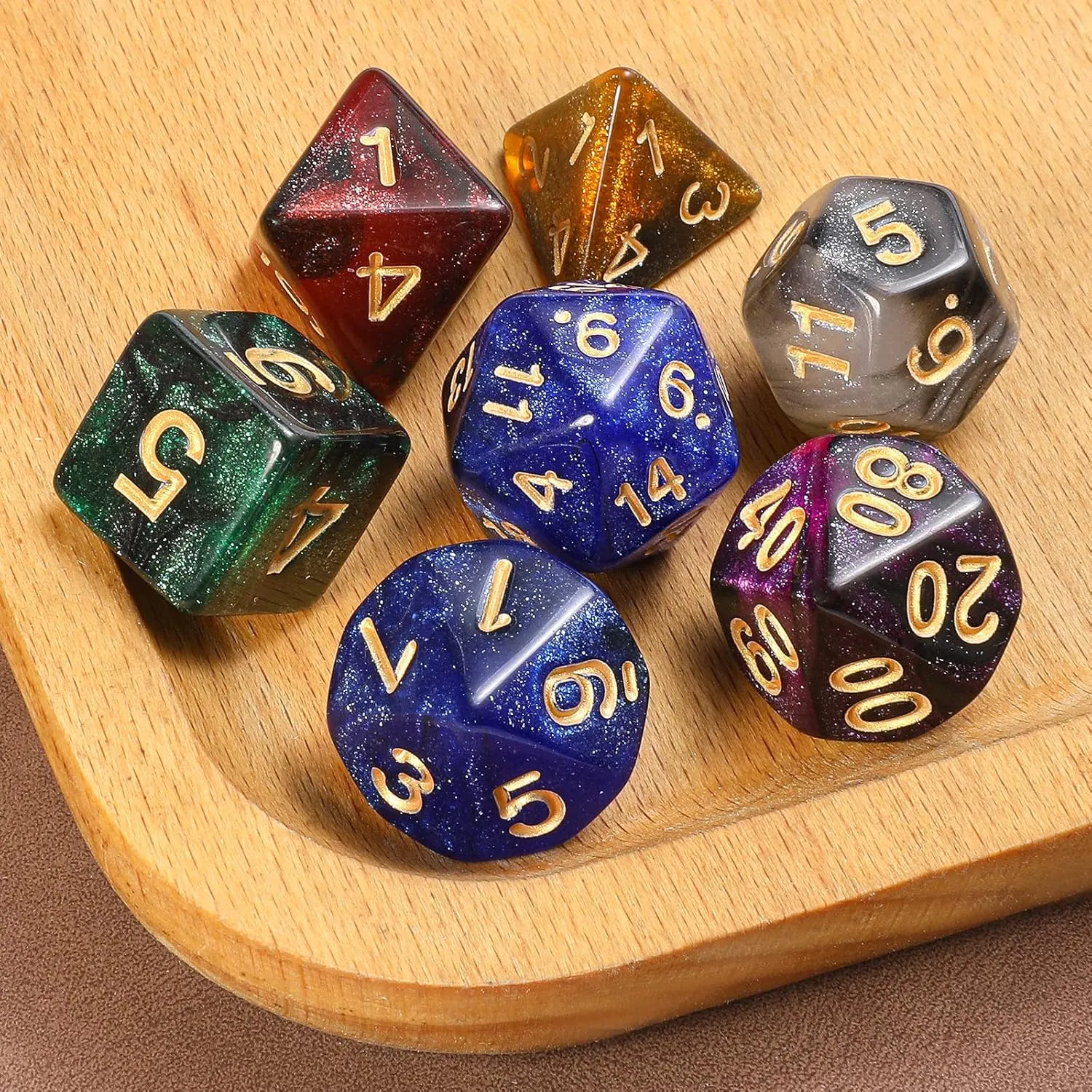 Set de Dados + Dicetray + Bolsa – Animales & Roles (7 Piezas) - Imagen 6