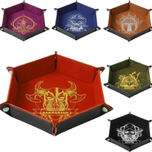 Set de Dados + Dicetray + Bolsa – Animales & Roles (7 Piezas)