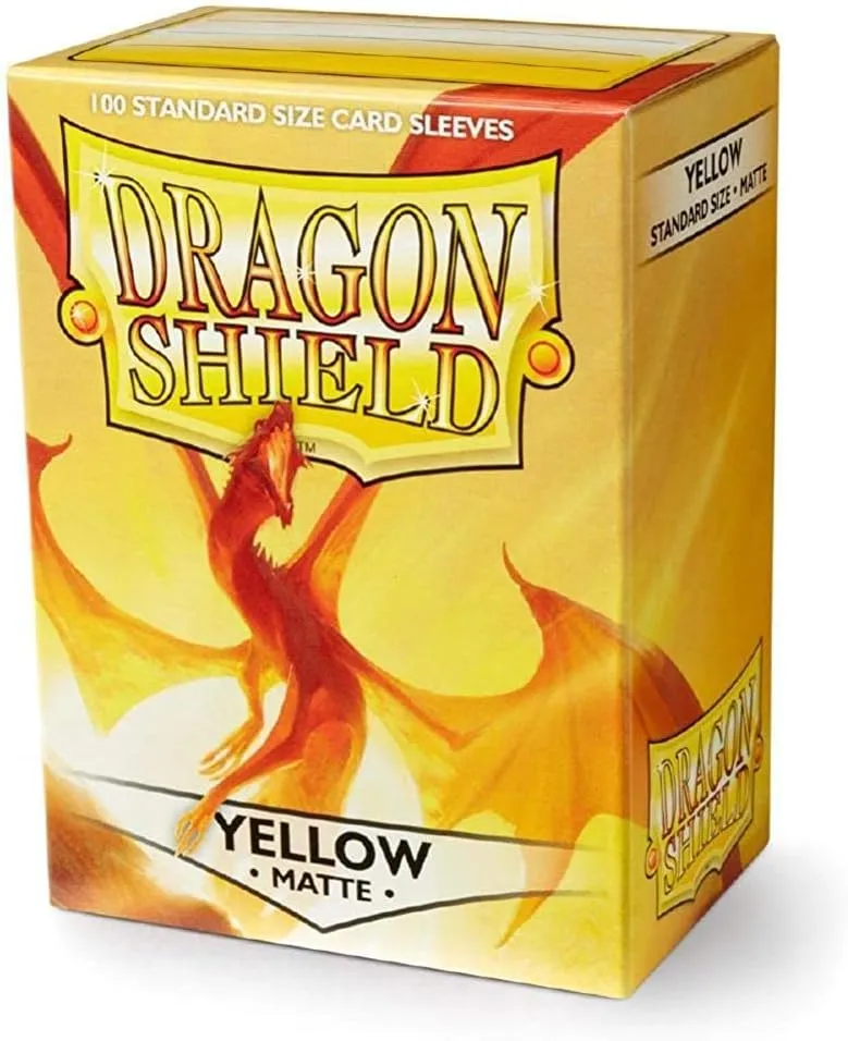 Dragon Shield Standard Matte Yellow (100 ct)
