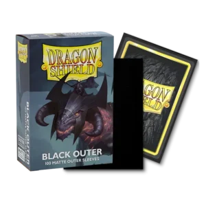 Dragon Shield Matte Outer Sleeves Black (100 ct)