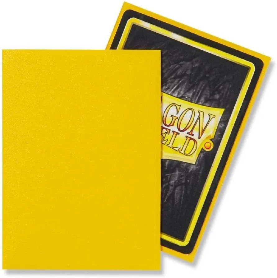 Dragon Shield Standard Matte Yellow (100 ct) - Imagen 2