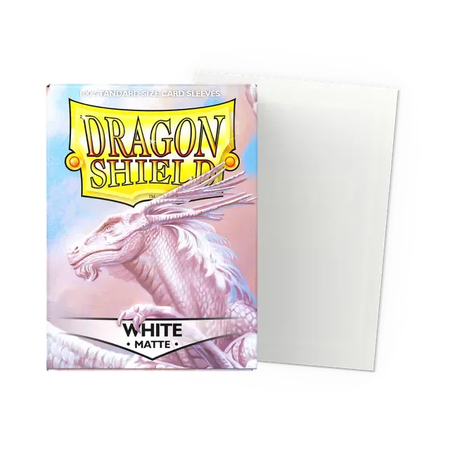 Dragon Shield Standard Matte White (100 ct) - Imagen 2