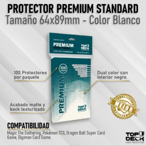 Protectores Premium | TOPDECK Standard 64x89mm color Blanco