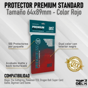 Premium | TOPDECK Standard 64x89mm color Rojo