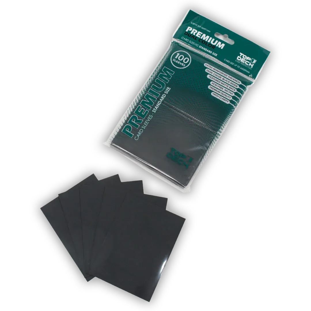 Protectores Premium | TOPDECK Standard 64x89mm color Negro - Imagen 2