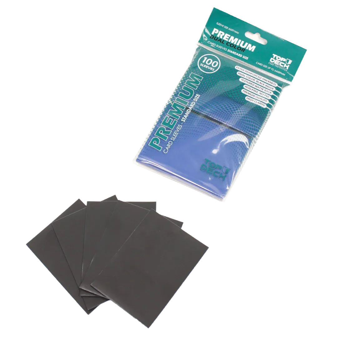 Protectores Premium | TOPDECK Standard 64x89mm color Azul - Imagen 2