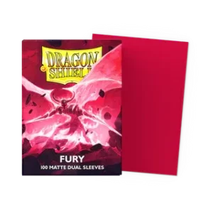 Dragon Shield Standard DUAL Matte Fury 'Alaric, Crimson King' (100 ct.)