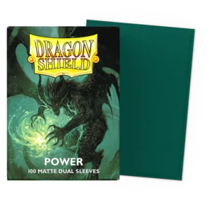 Dragon Shield Standard DUAL Matte Green/Power (100 ct.)