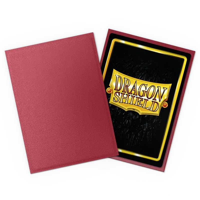 Dragon Shield Standard Sleeves Matte Non-Glare Blood Red (100 ct.) - Imagen 2