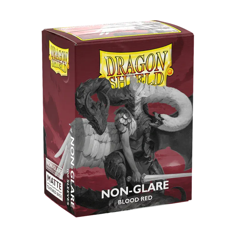 Dragon Shield Standard Sleeves Matte Non-Glare Blood Red (100 ct.)