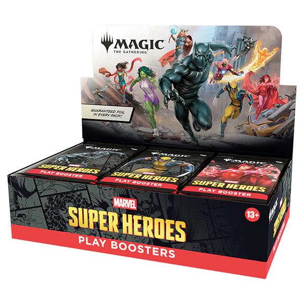 MTG Universes Beyond-Marvel Super Heroes Play Booster Display (30 Packs)