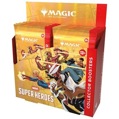 MTG Universes Beyond-Marvel Super Heroes Collector's Booster Display (12 Packs)