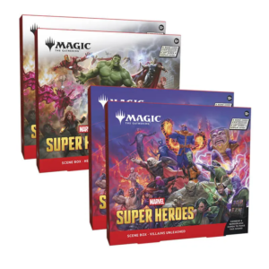 MTG Universes Beyond-Marvel Super Heroes Scene Box Display (4 Boxes)