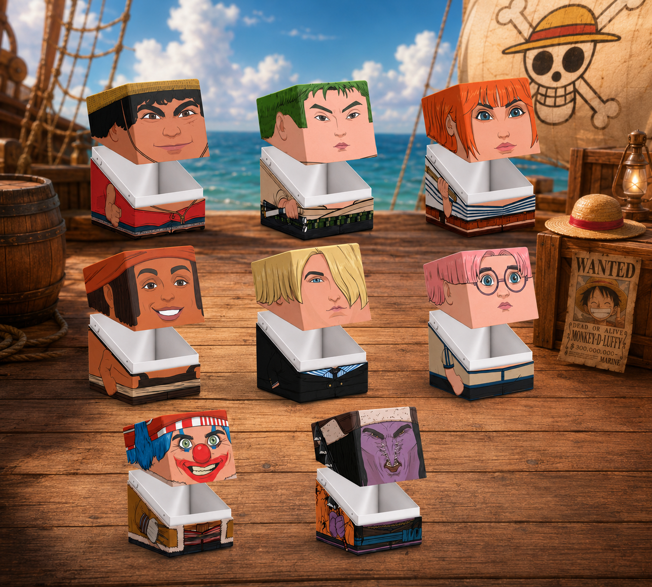 DeckBox Squaroes Boulder 100+ Netflix- One Piece- Wave I
