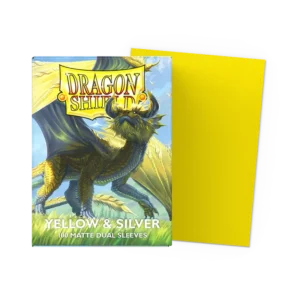 Dragon Shield Sleeves Standard DUAL- Matte Yellow & Silver